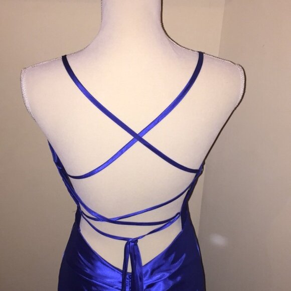 Jessica McClintock For Gunne Sax Cocktail Prom Graduation Dress Juniors Size 7 - Picture 8 of 11